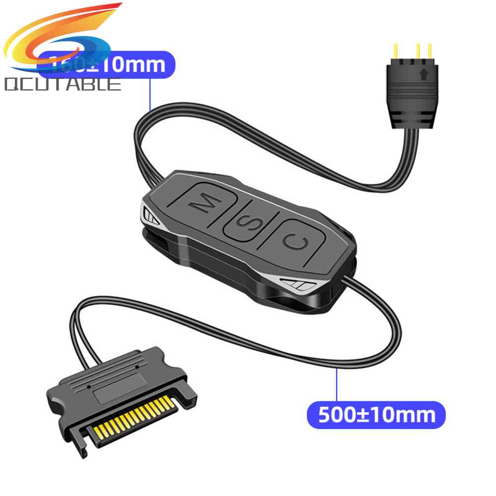 Cáp ĐiềU KhiểN COOLMOON AR-1 5V 3 Pin Sang SATA ARGB Cho Dây ĐèN QuạT