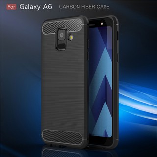 Ốp điện thoại bằng sợi các bon cho Samsung Galaxy A6 2018 A600