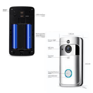 Wireless WiFi DoorBell Smart Video Phone Door Visual Ring Intercom Secure Camera