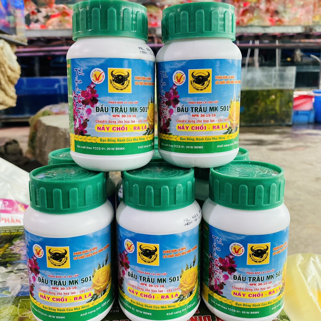 PHÂN BÓN LÁ 501 Đầu Trâu  - CHO HOA LAN, CÂY CẢNH