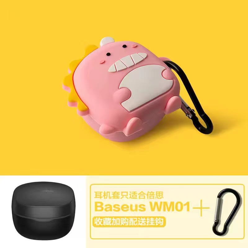 Vỏ Bọc Bảo Vệ Hộp Sạc Tai Nghe Baseus WM01 Kiểu Hoạt Hình Dễ Thương