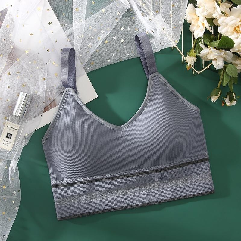 Áo Bra Cotton 2 Dây Dày Dặn SU Official, Áo Tập Gym Co Giãn Thấm Hút Mồ Hôi 6519