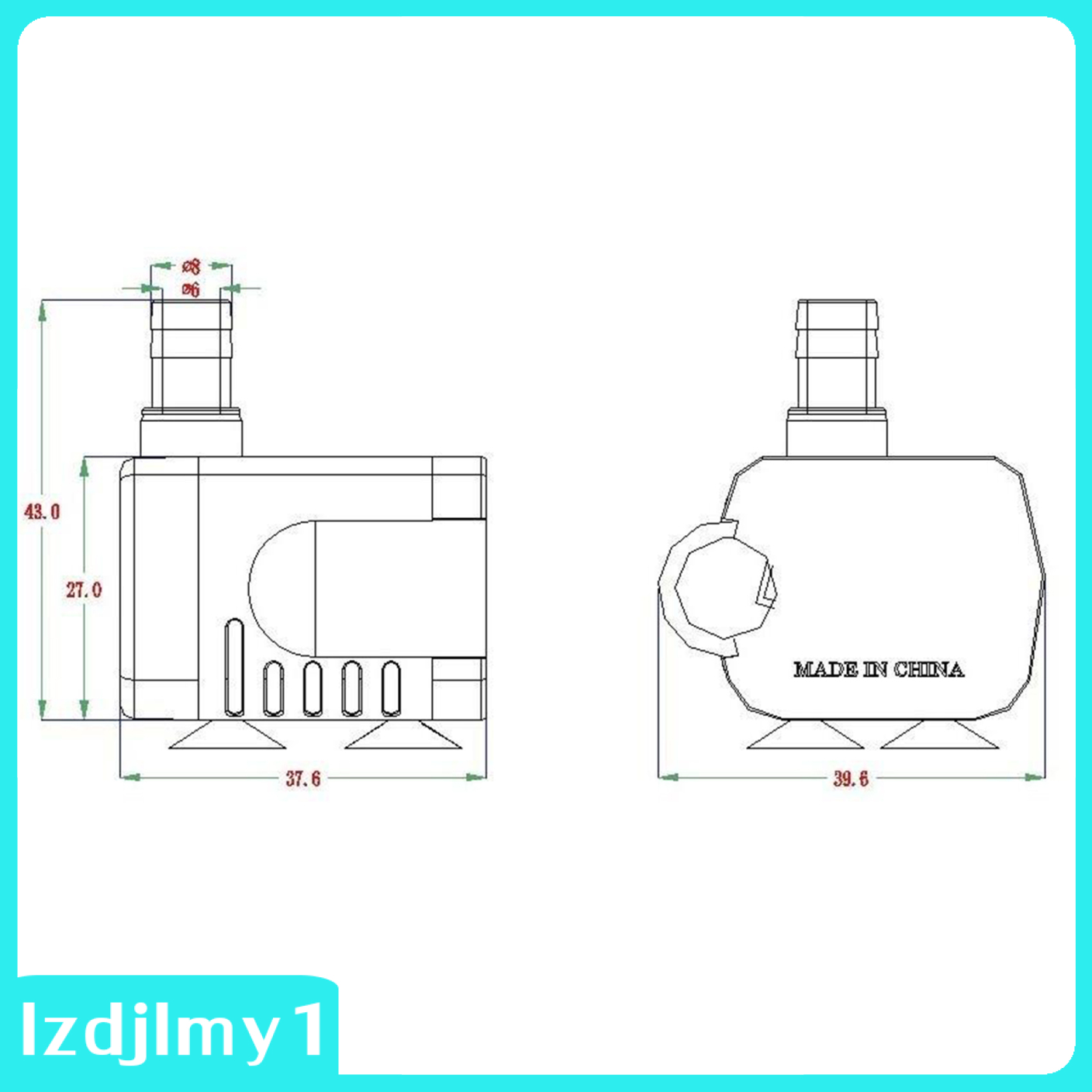 Máy Bơm Nước Mini Không Chổi Than 3w 12v Cho Hồ Cá Cảnh