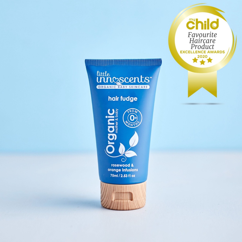 [Hàng Chuẩn Úc] GEL VUỐT TÓC HỮU CƠ CHO BÉ &amp; NGƯỜI LỚN -  LITTLE INNOSCENTS ORGANIC HAIR FUDGE