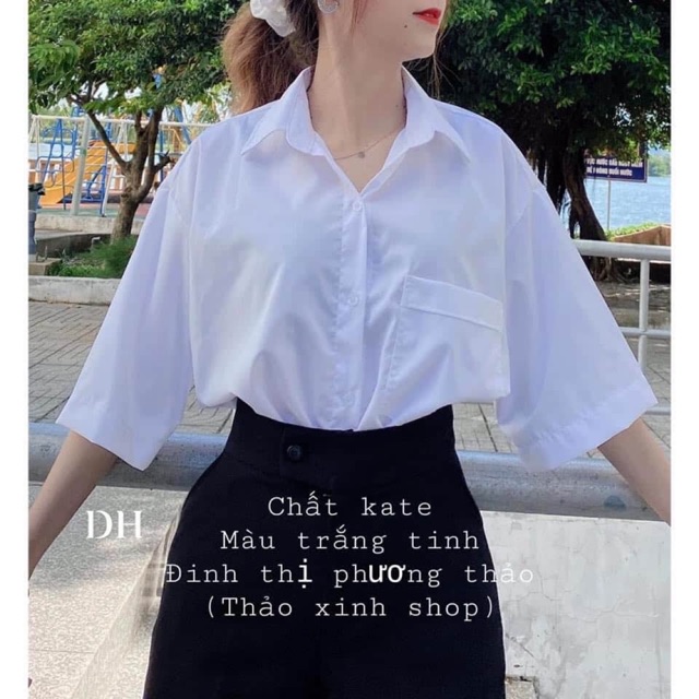 Áo sơ mi tay lỡ DH12 | BigBuy360 - bigbuy360.vn