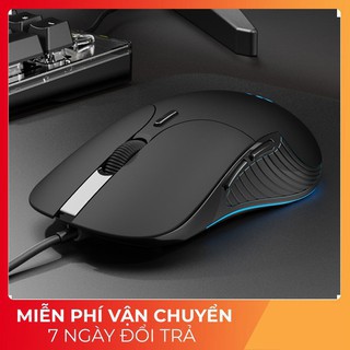 Chuột Máy Tính Có Dây Inphic PB1P 6 Nút 4800 DPI tùy chỉnh, chống ồn phù hợp cho game thủ, Văn phòng,... - Chính Hãng