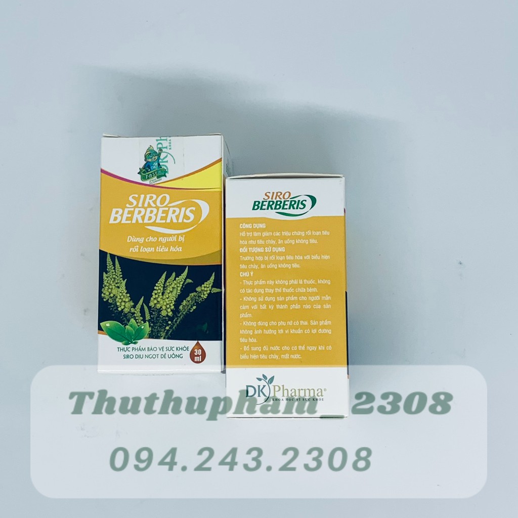 Siro Berberis 30ml tiêu chảy