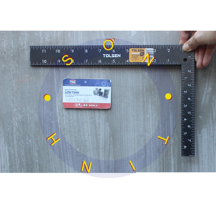 Thước góc đen Tolsen 35042 35043 200*300 mm 400x600mm THƯỚC KẺ, THƯỚC SẮT