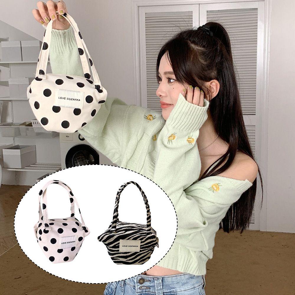 ORIENTLII Túi Đựng Đồ Trang Điểm Có Dây Kéo Chất Liệu Canvas
