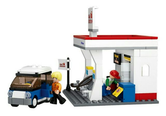 Đồ Chơi Lắp Ráp Sluban Town Trạm Xăng Nhỏ M38-B0568