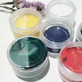 Set 5 hũ màu đục xanh dương, xanh lá, đỏ, vàng , trăng pha màu resin, làm sóng biển.