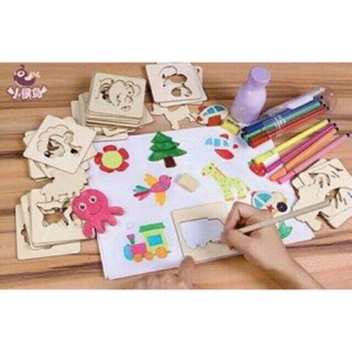 Bộ khuôn vẽ sáng tạo cho bé