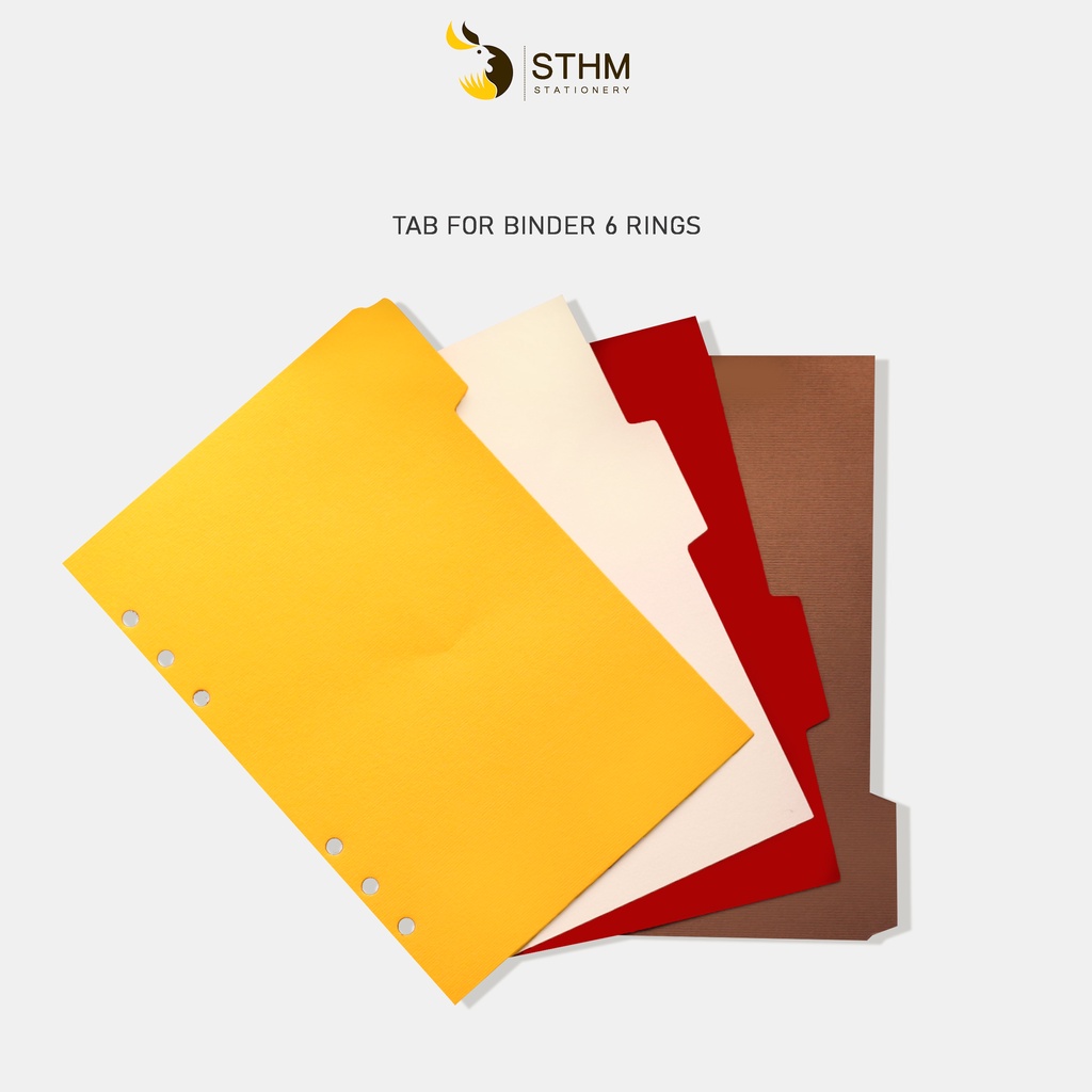 Set 4 tab phân trang cho sổ còng - A5 - STHM stationery