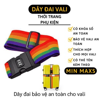 Dây đai vali - dây đai ràng có khóa số giúp bảo vệ vali chống mất cắp 3644
