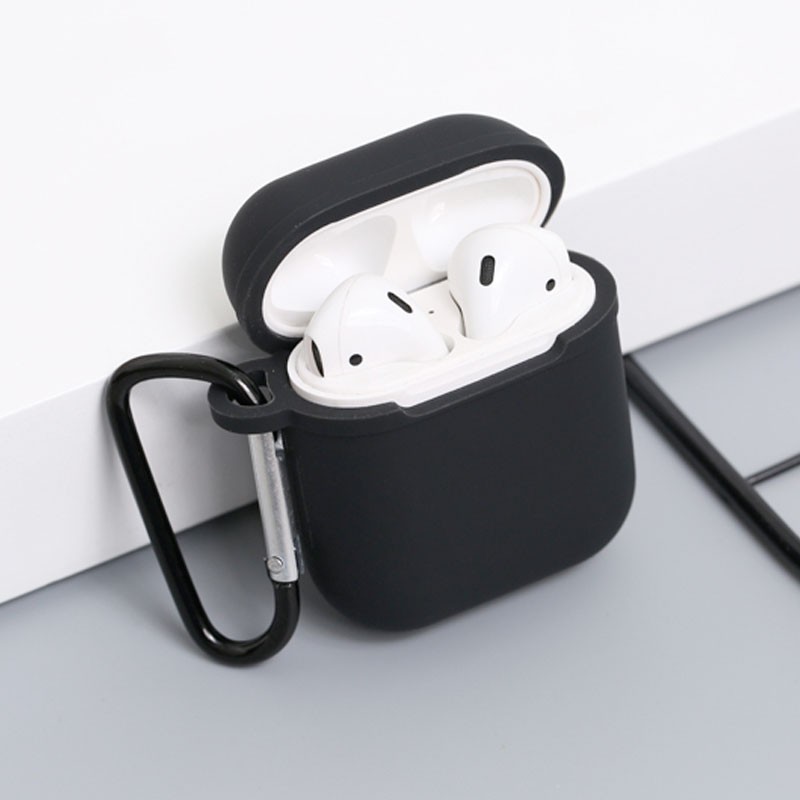 Case Airpods trơn chất liệu silicon dẻo, vỏ ốp đựng bảo vệ tai nghe bluetooth Airpod 1/2