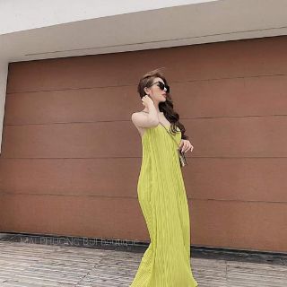 Váy 2 dây dài dập ly xinh lung linh