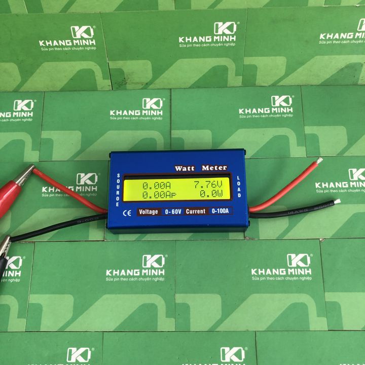 Đồng hồ đo dòng 100A, DC 0 - 60V, đo tải máy khoan và thiết bị khác