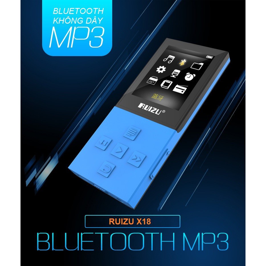 Máy nghe nhạc bluetooth Ruizu X18 - Mp3 Lossless