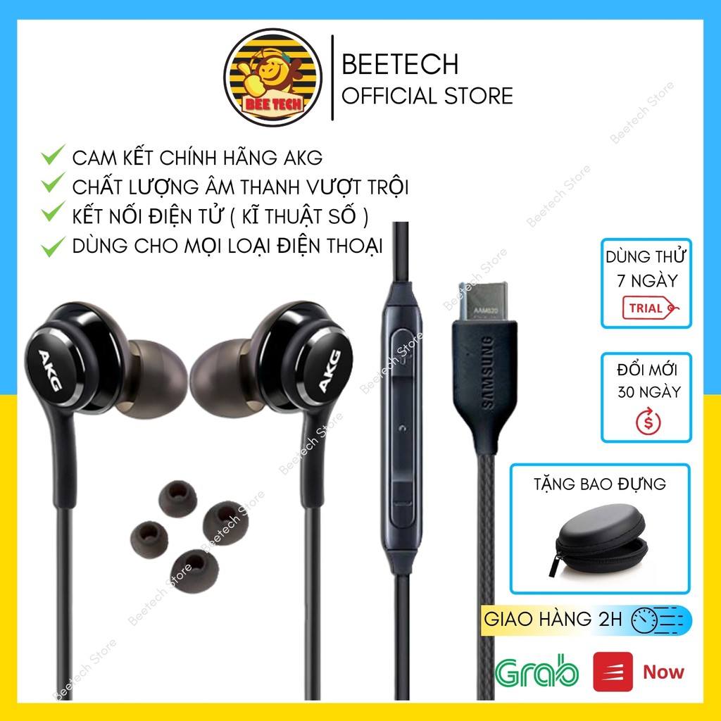 Tai nghe cho Samsung Note 10, tai phone AKG chân TypeC - Beetech