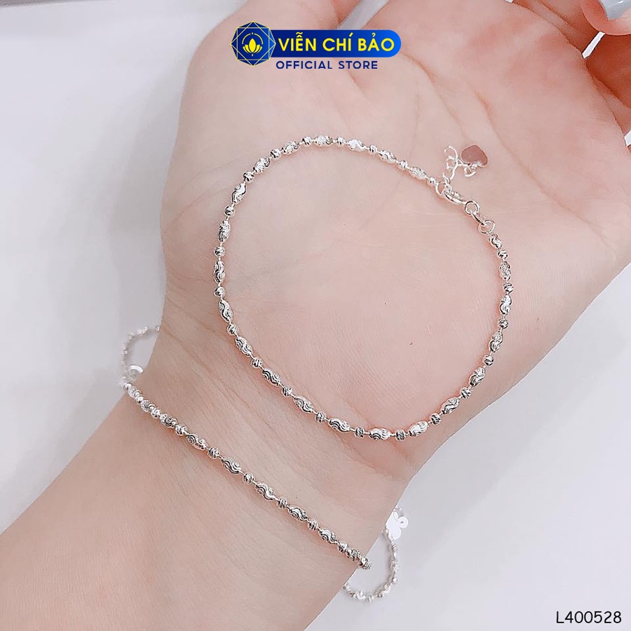 Lắc tay bạc nữ Classic chất liệu bạc 925 thời trang phụ kiện trang sức Viễn Chí Bảo L400528