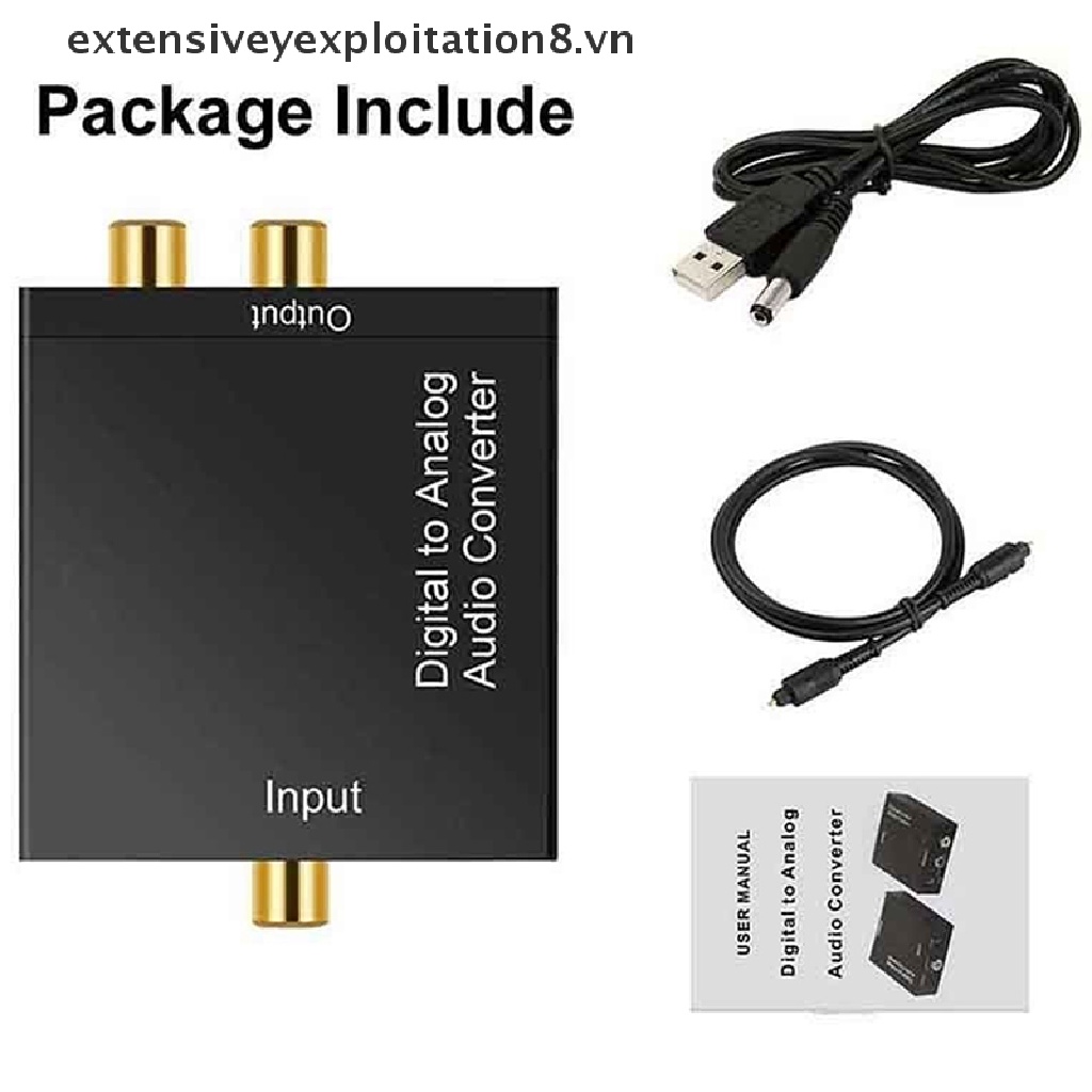 Bộ Chuyển Đổi Âm Thanh Toslink Digital Sang Analog RCA L / R