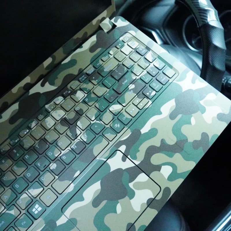 Miếng Dán Vỏ Laptop Mẫu CAMO Xanh Bộ Đội - Skin Laptop Cắt Theo Từng Kích Thước Máy Riêng ok