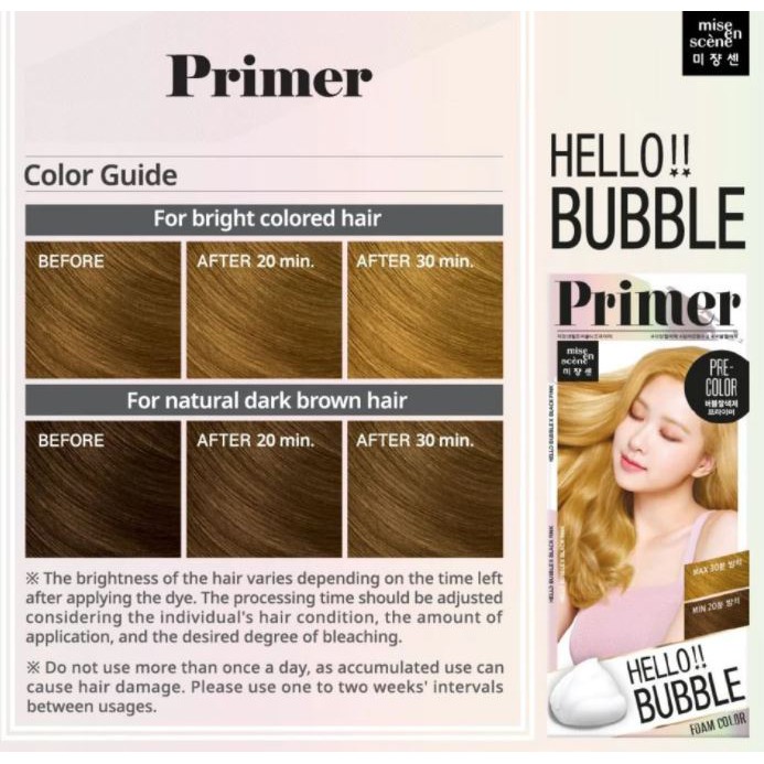 Nhuộm tóc dạng bọt Miseen Black Pink Hello bubble foam color