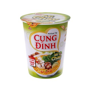 Thùng 24 ly Mì khoai tây chay Cung Đình hương vị rau nấm chua cay ly 70g