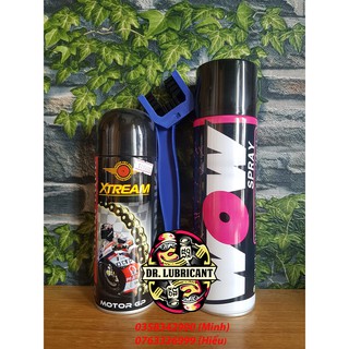 Combo vê sinh sên WOW và dưỡng sên Xtream X2 400ml