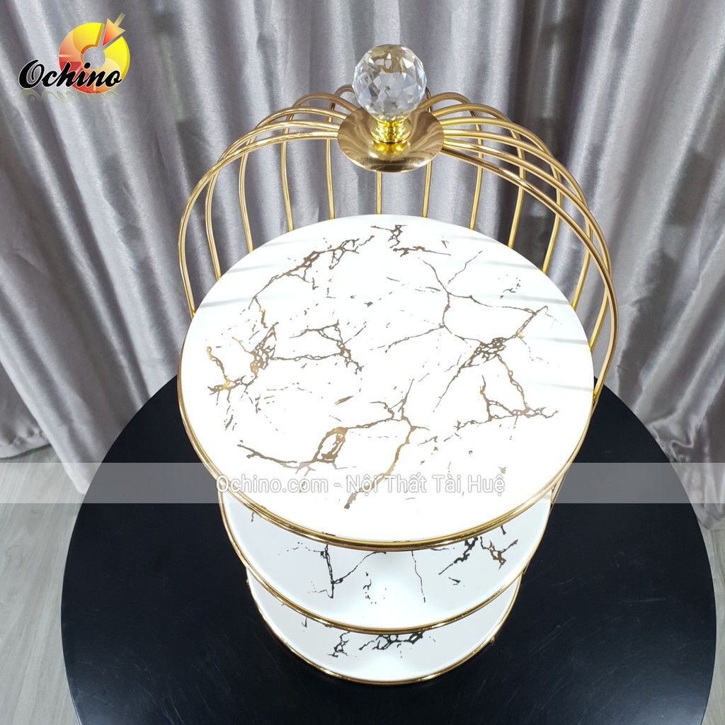 Kệ Lồng Chim Độc Đáo Trang Trí Bàn Trang Điểm, PhònG Khách, Phòng Ngủ ( Mặt sứ Vân vàng cao cấp)