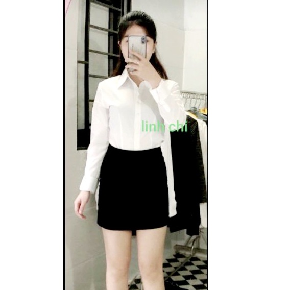 Áo sơ mi trắng công sở nữ vải kate ý cao cấp form MAI AN cực chuẩn đẹp được đổi trả thoải mái