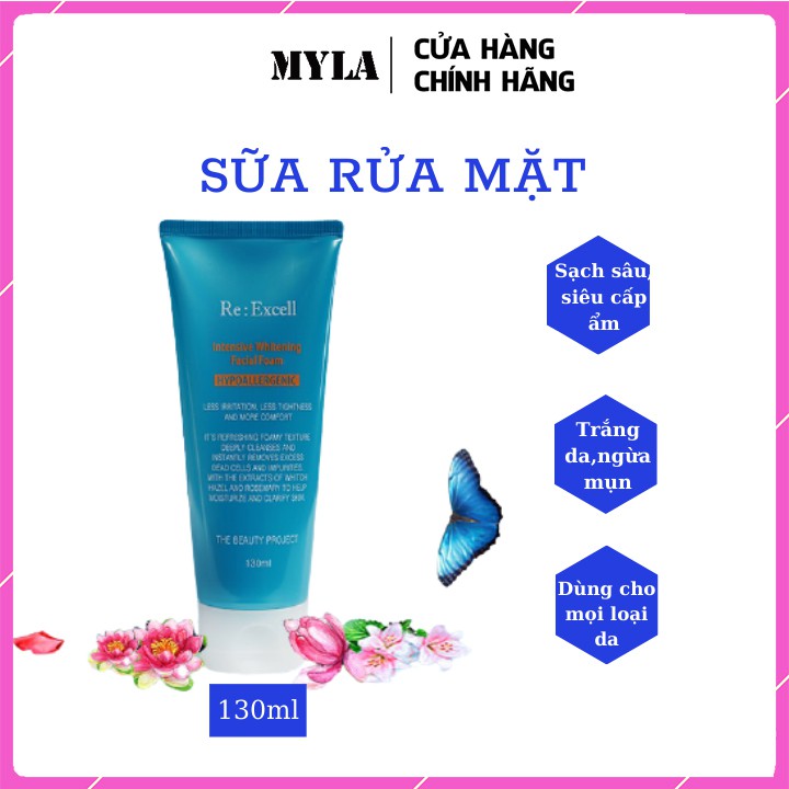 [TẶNG MÚT RỬA MẶT]Sữa rửa mặt Hàn Quốc Daily Beauty- Sữa rửa mặt sạch da dịu  nhẹ, an toàn, cấp ẩm, trắng da- 130ml