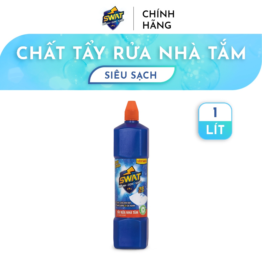 Chất Tẩy Rửa Nhà Tắm SWAT Chai 1L Tiện Lợi