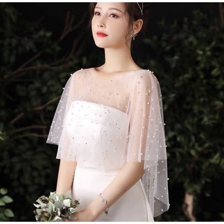 Áo choàng lưới đính ngọc đá lấp lánh