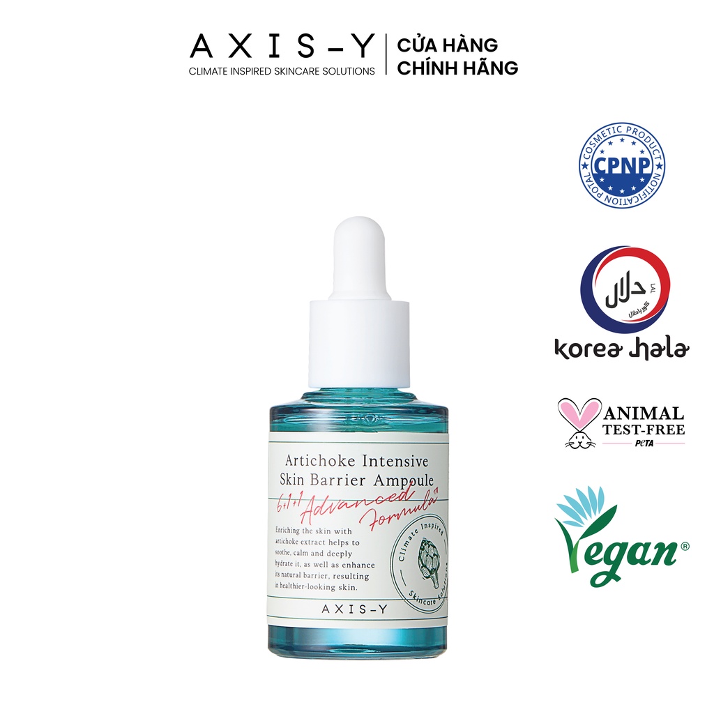 Tinh chất Axis-Y Artichoke Intensive Skin Barrier Ampoule 30ml date t2/2025