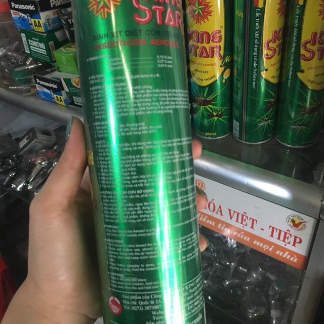 Bình xịt côn trùng  king star hương chanh