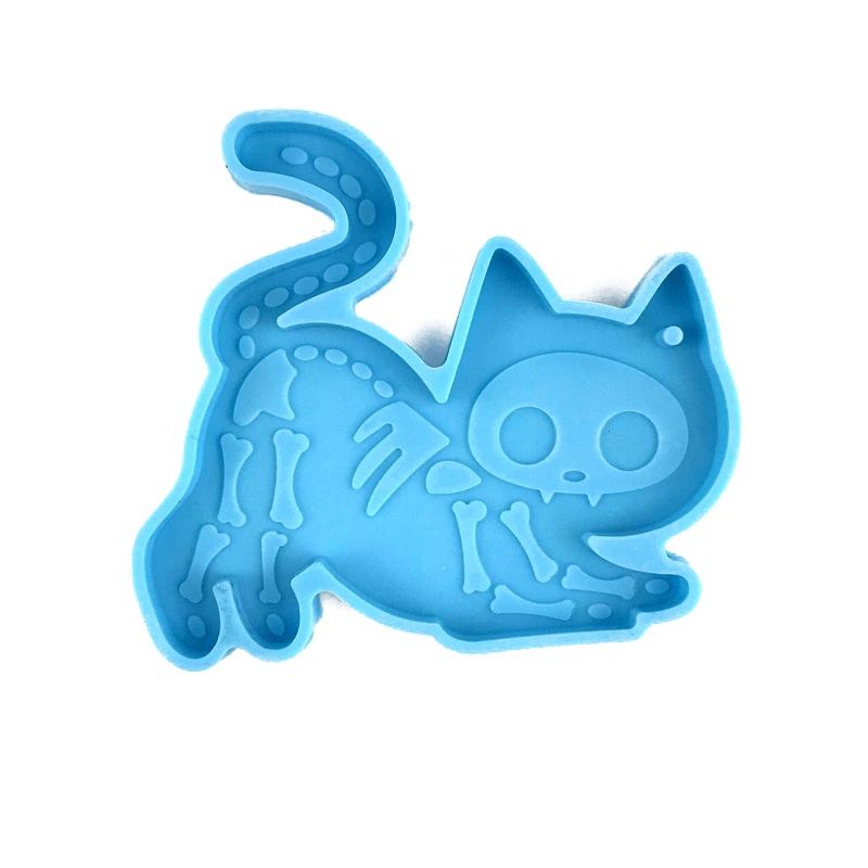 Khuôn Silicone Làm Móc Khóa / Đồ Trang Sức Thủ Công Hình Chú Mèo Đáng Yêu