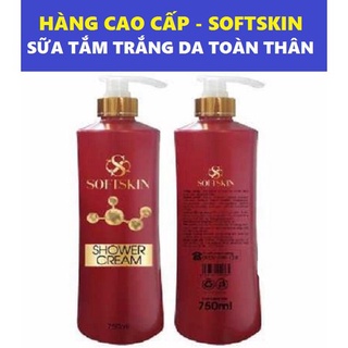 Sữa tắm Softskin 750ml trắng hồng rạng rỡ