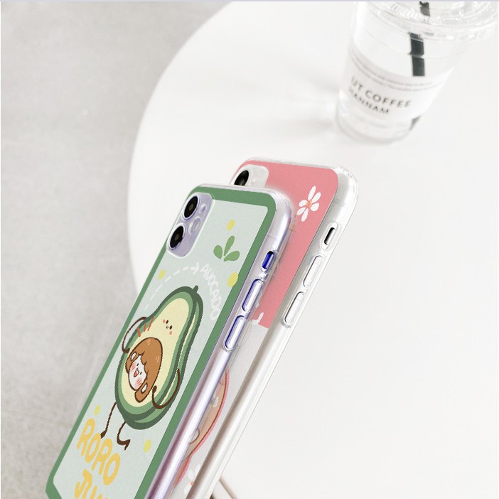 Ốp lưng iphone viền trong chống ố Cute Dễ Thương 6/6plus/6s/6splus/7/7plus/8/8plus/x/xr/xs/11/12/pro/max/plus/promax