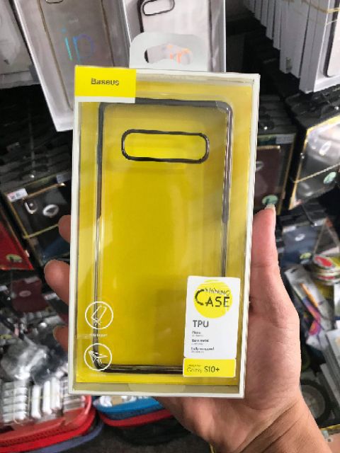 Ốp baseus viền mầu Samsung S10/S10+