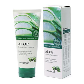 Sữa Rửa Mặt Lô Hội Foodaholic Aloe Smoothie Foam Cleansing 180ml