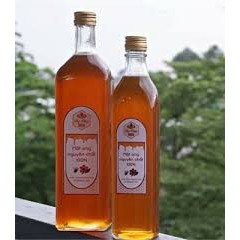 CHAI VUÔNG THỦY TINH KHỔNG LỒ 1000ml NẮP NHÔM