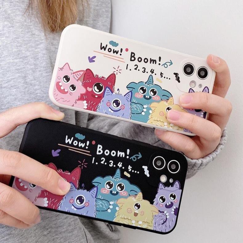 Ốp Iphone 11 Pro Max 11 11 Pro Xs max X 8plus 7plus 8 7 6plus 6splus Wow Boom 4 góc silicon bảo vệ camera