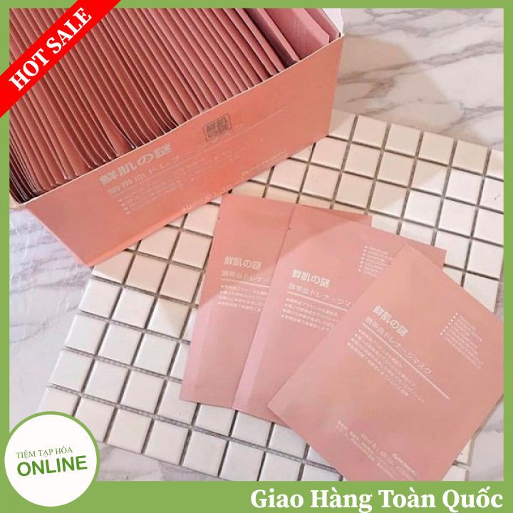 Hộp 50 Miếng Mặt Nạ Tế Bào Gốc Nhau Thai Nhật Bản - Căng Bóng - Làm Trắng Sáng Hồng hào Da Mặt