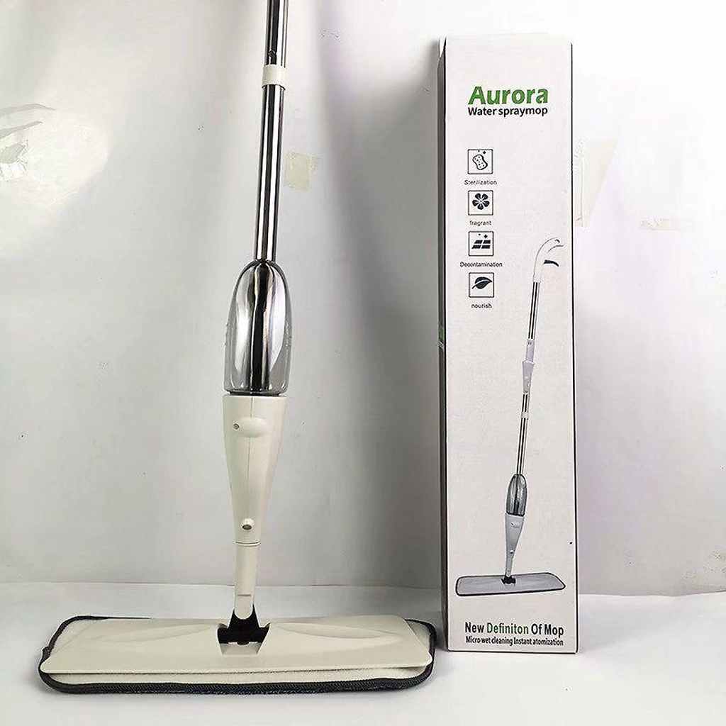 Cây lau nhà phun sương AURORA thông minh , Bộ chổi lau nhà đa năng có bình xịt nước