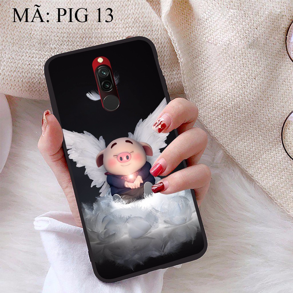 Ốp lưng Xiaomi Redmi 8 viền dẻo TPU BST Pig Cute