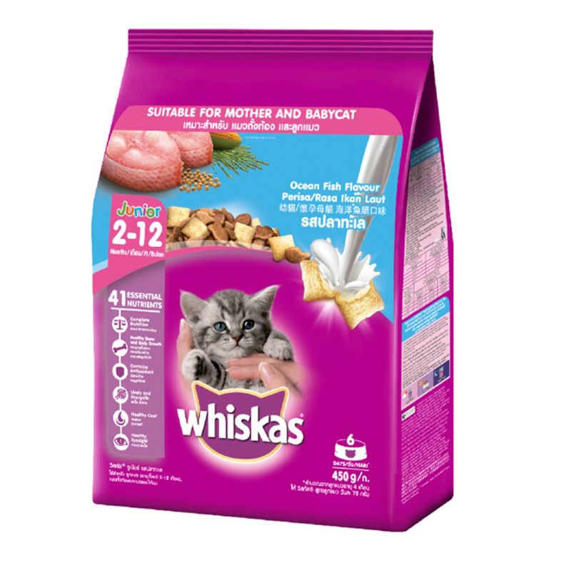 Thức ăn mèo con whiskas 450g