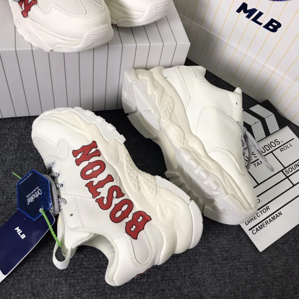 Giày Sneaker Mlb Boston, Giày Thể Thao Boston Da Bò Cao Cấp Đế Cao Tăng Chiều Cao Hot Trend 2021 - LuxurySneaker | BigBuy360 - bigbuy360.vn