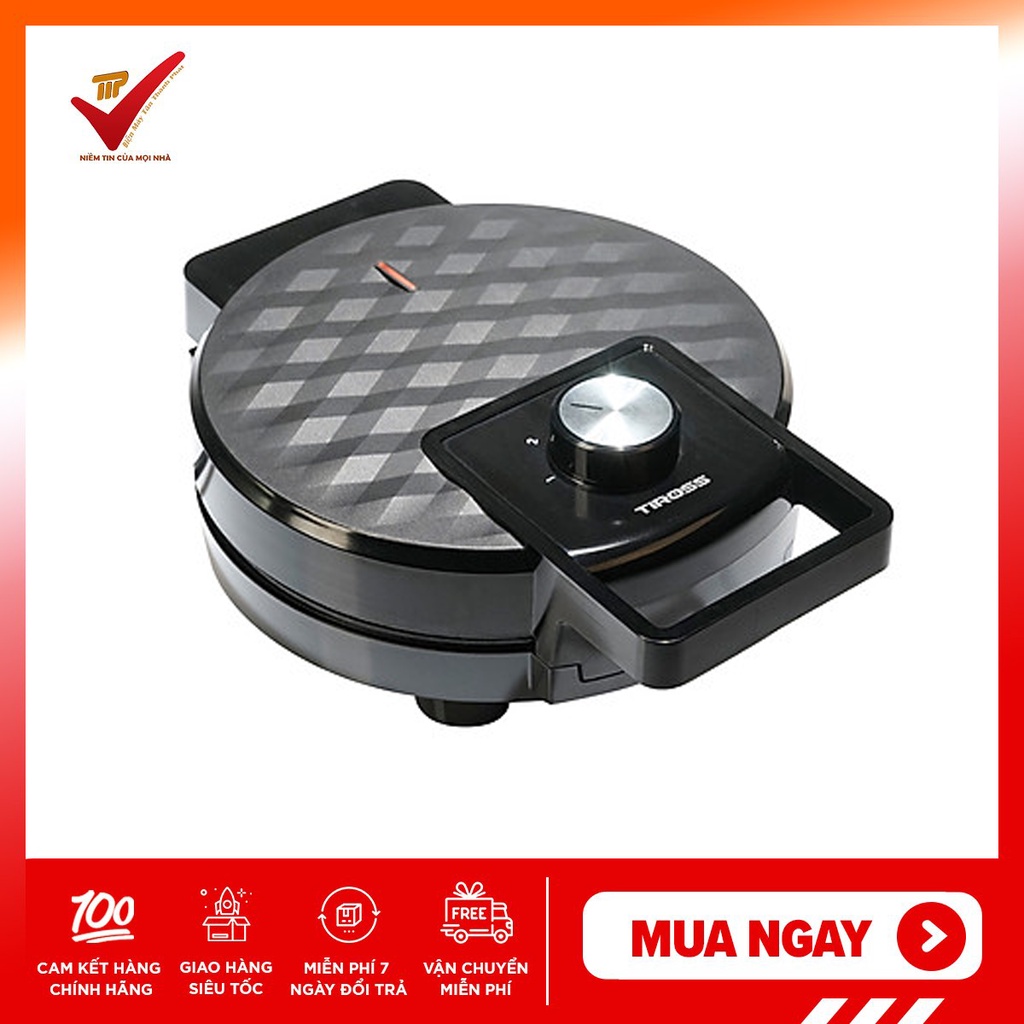 [Mã ELHADEV giảm 4% đơn 300K] Máy nướng bánh Waffle Tiross TS1384 - Hàng Chính Hãng