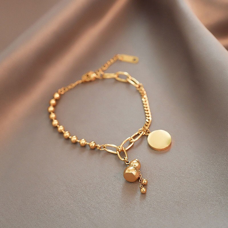 Vòng Tay Thép Không Gỉ May Mắn Dành Cho Nữ